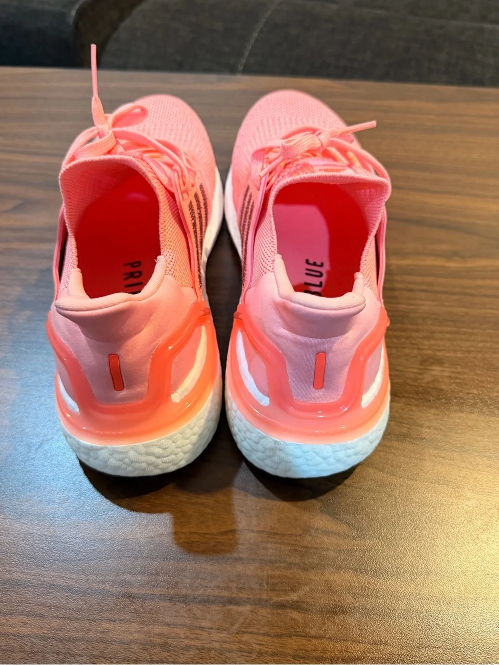 Like New adidas Ultraboost 20 Running Shoes Coral Pink knits